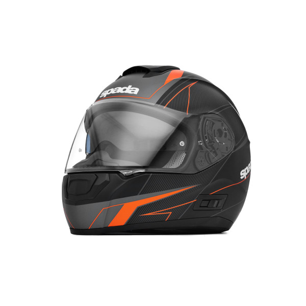 Spada Spada Helmet Linear Matt Black/Orange/Silver